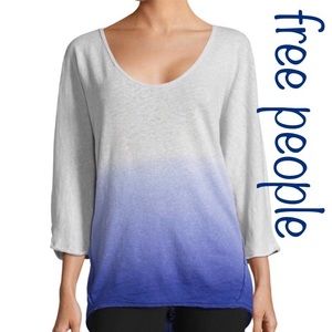 FREE PEOPLE/WE THE FREE Strawberry Tee Ombré Top